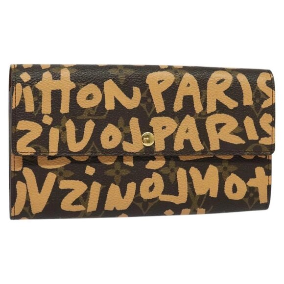 LOUIS VUITTON Monogram Graffiti Porte Monnaie Credit Wallet M92190 Auth MY097AV - Picture 1 of 16